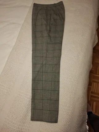 Pantalón Mango estilo inglés cuadros