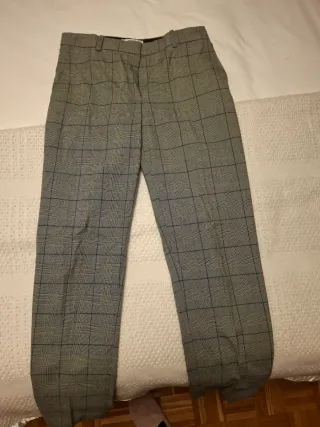 Pantalón Mango estilo inglés cuadros