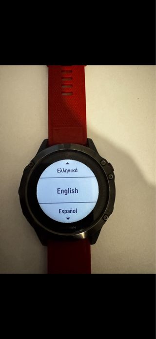 Garmin Fenix 5 Smartwatch Nero/Rosso
