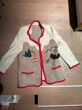 Chaqueta Navideña Hecha a Mano