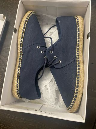 Zapatos Tela Azul y Esparto La Redoute T37