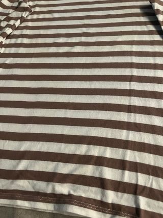 Camisa Primark Rayas Marrón y Blanco