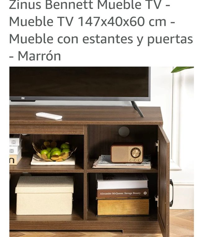 Mueble TV Zinus Bennett Marrón 147x40x60 cm