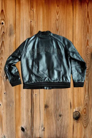 Cazadora Chevignon Negra Cuero Talla L