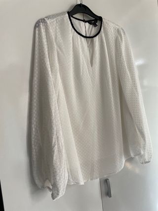 Blusa Cortefiel Blanca