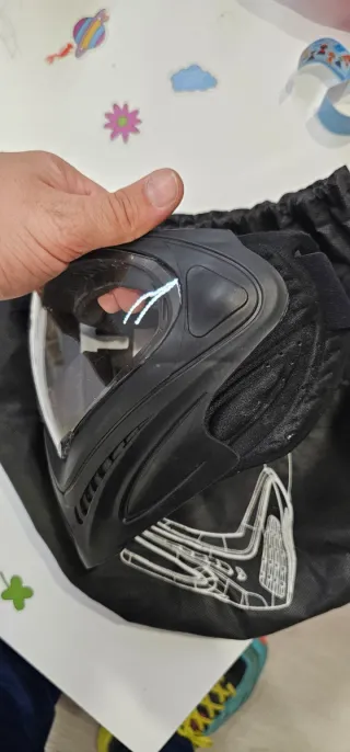 Careta Airsoft Negra con Bolsa