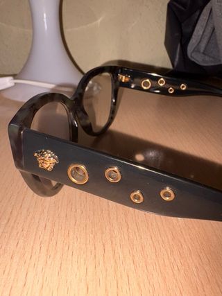 Occhiali Versace Originali Neri e Dorati