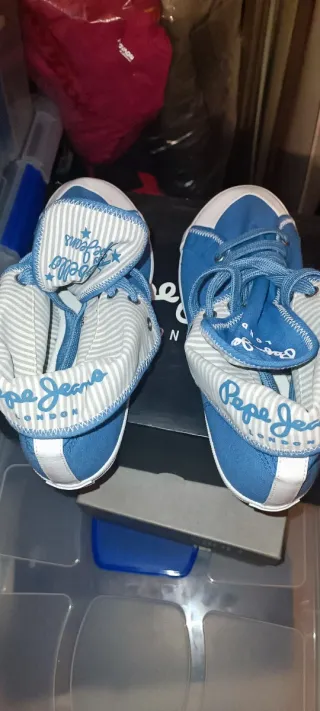 Zapatillas Pepe Jeans Azul y Blanco