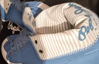 Zapatillas Pepe Jeans Azul y Blanco