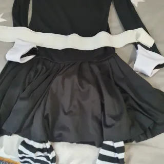 Disfraz de Miércoles Addams. Niña 10 años