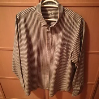 Camisa J&J Rayas Verde y Blanco Talla XL
