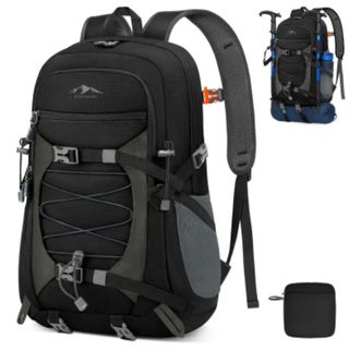 Mochila Senderismo RAINSMODE Negra y Gris