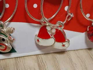 Pendientes Navideños Aro con Adornos