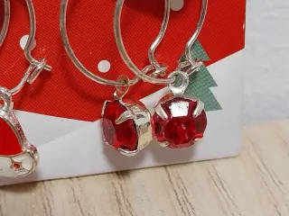 Pendientes Navideños Aro con Adornos
