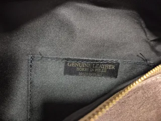 Bandolera de piel dorada