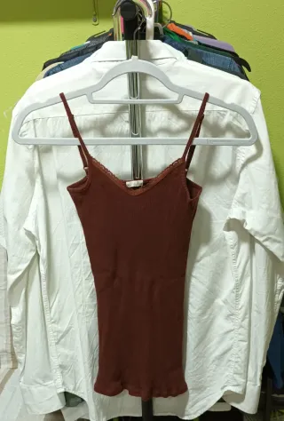 Top tirantes marrón S-M