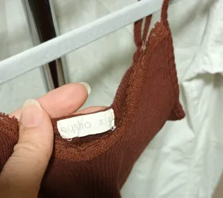 Top tirantes marrón S-M