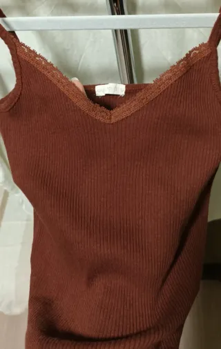 Top tirantes marrón S-M