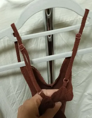 Top tirantes marrón S-M