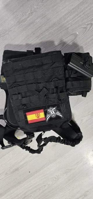 Chaleco táctico airsoft negro