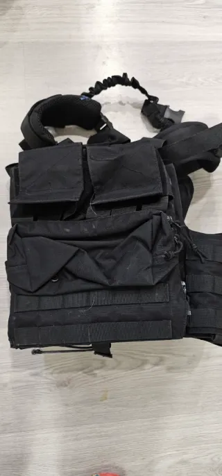 Chaleco táctico airsoft negro