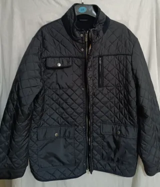 Chaqueta acolchada azul marino.talla 58.