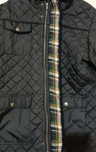 Chaqueta acolchada azul marino.talla 58.