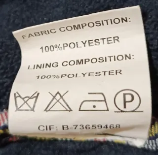 Chaqueta acolchada azul marino.talla 58.