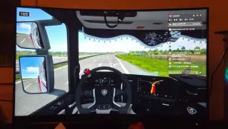 Pantalla PC Curva Negra