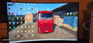 Pantalla PC Curva Negra