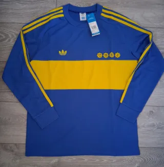 Camiseta Boca Juniors Manga Larga Retro