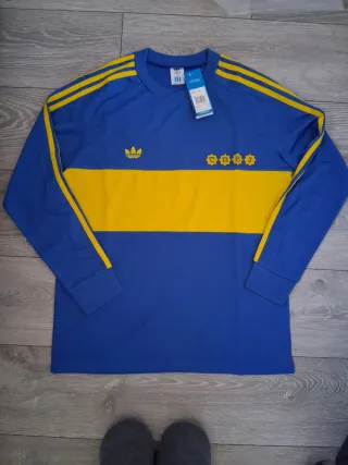Camiseta Boca Juniors Manga Larga Retro