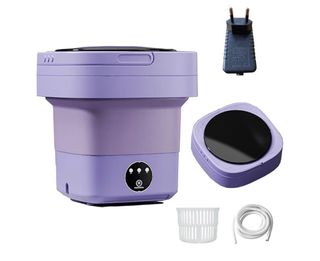 Lavadora Plegable Portátil Morada