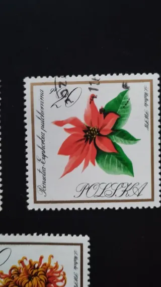 Sellos Flores Polonia - lote 16