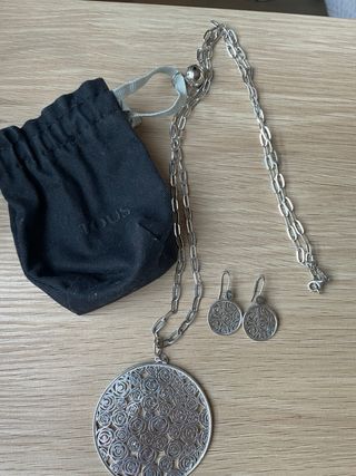 Collar Tous Plata 925 y Pendientes Juego
