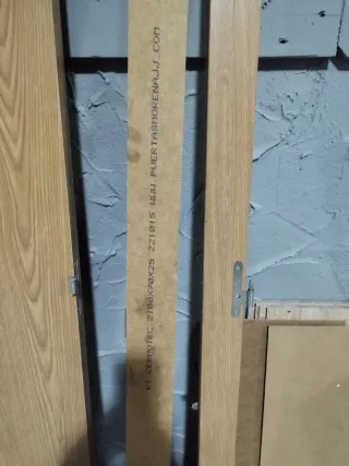 Puerta interior madera para poner cristal