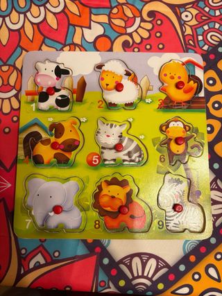 Juego de mesa educativo de animales