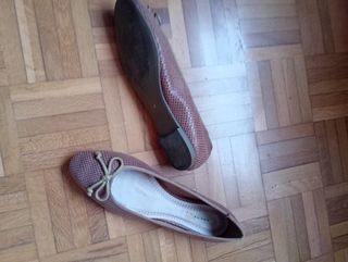 BAILARINAS DE PIEL COLOR TABACO 39