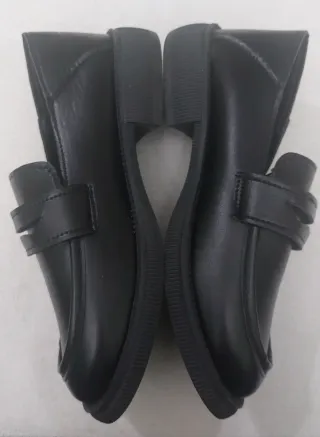 Mocasines negros suela gruesa