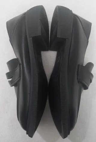 Mocasines negros suela gruesa