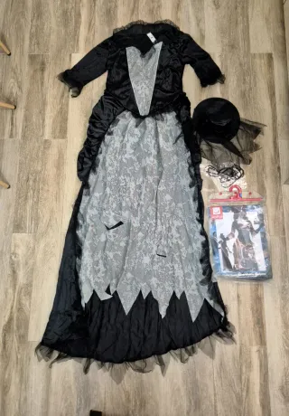Disfraz Viuda Novia Cadáver Talla Única