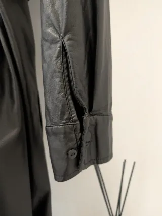 Vestido midi efecto piel