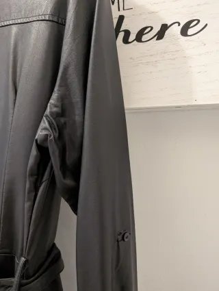 Vestido midi efecto piel