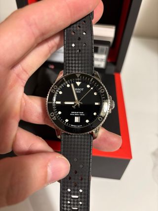 Reloj Tissot Seastar 1000 40mm Negro/Plata
