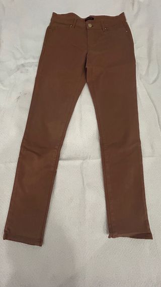 Pantalones Mango marrón tiro medio Talla 34