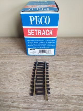 PECO H0 ST-222 Media Curva Radio 371mm