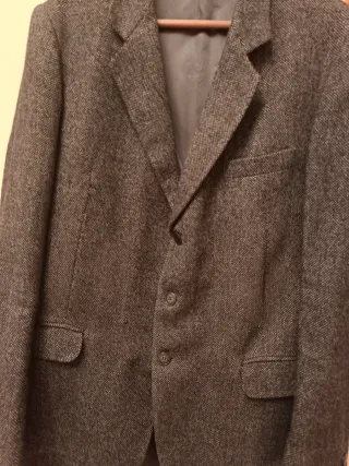 Americana caballero gris y negro es de inviernov