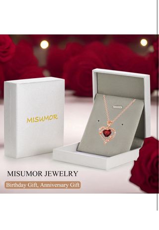 Collar Corazón Rosa Plata Ley 925