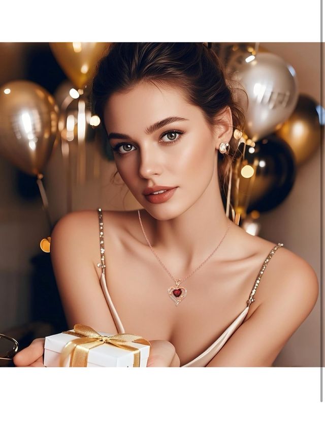 Collare Cuore Rosa in Argento 925 Donna