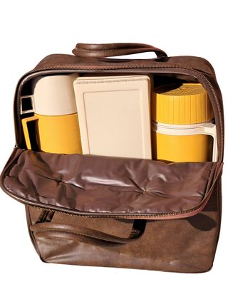 Bolsa set picnic Thermos vintage 60s/70s